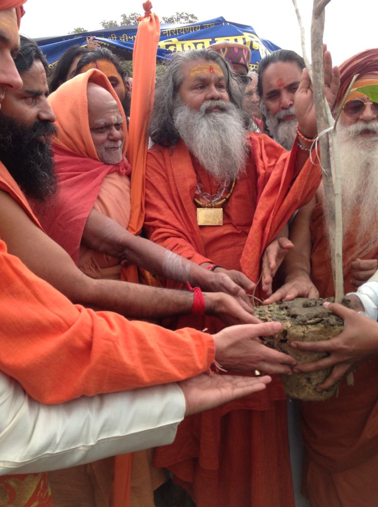 blessing and planting peace tree