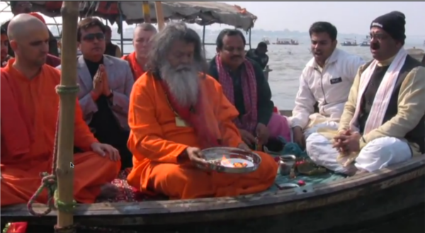 Kumbha Mela Allahabad 2013-Triveni Sangam Puja