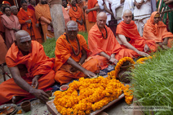 Mahamandaleshwar initiation in Allahabad during Kumbha Mela 2013