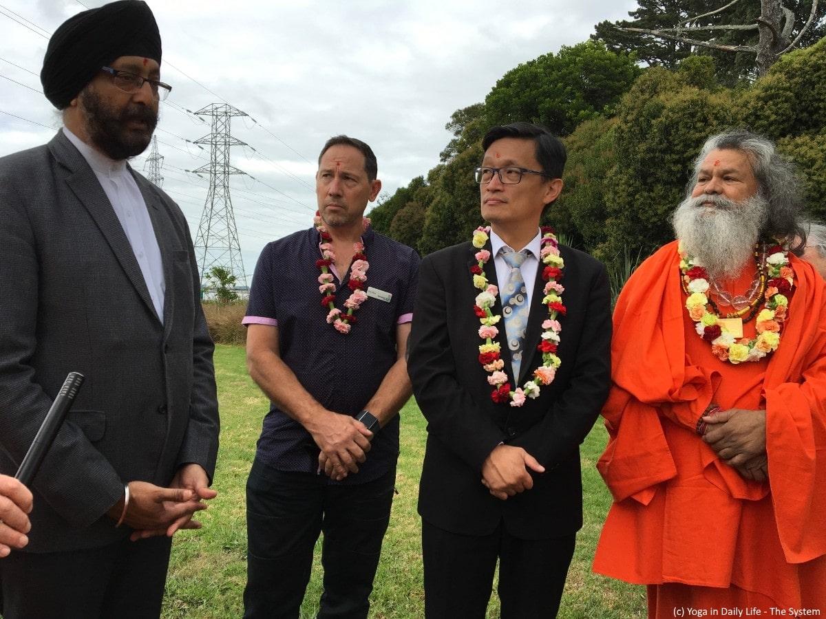 Opening of new ashram with Peace Tree ceremony in New Zealand