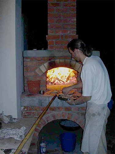 Making pizza