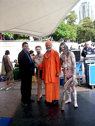 On the Holi festival at Darling Harbour