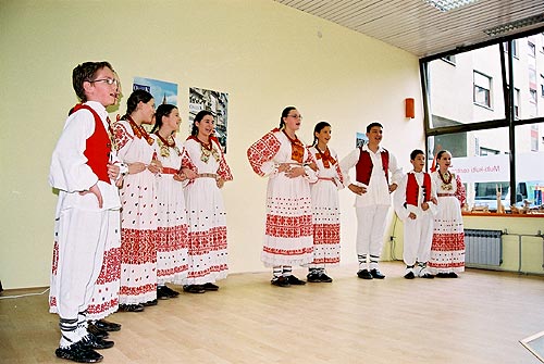 Multicultural performance at the opening ceremony