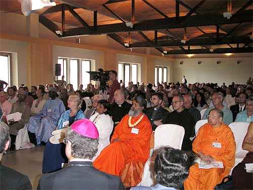 At the opening ceremony of the Assembly