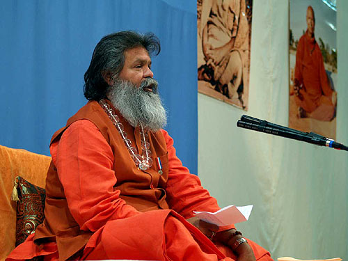 His Holiness Swamiji at the International Yoga Seminar in Cakovec/Croatia