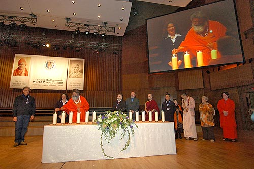 Commencement of the Summit with the ceremony of lighting \'peace–candles\'