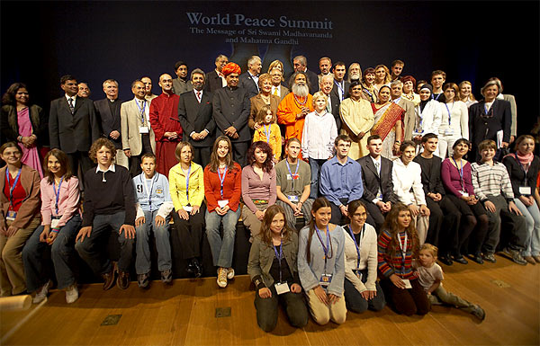 Group photo: main guests with youth