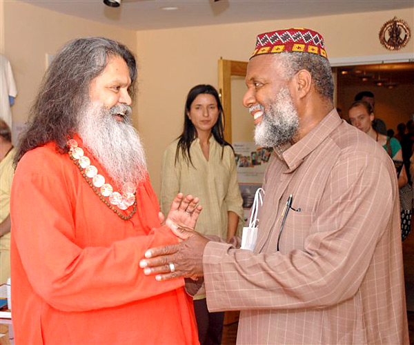 His Holiness Swamiji with Imam Johari Abdul-Malik